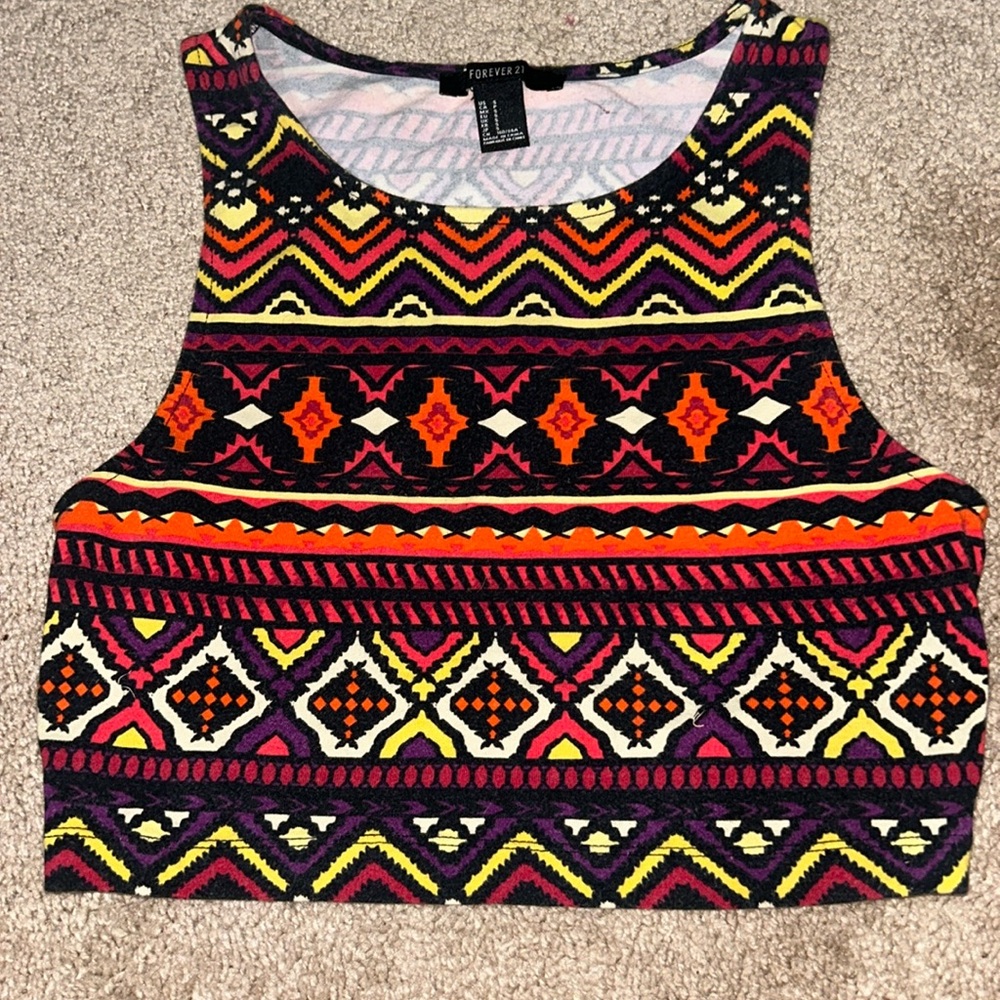 Cropped Detailed Tank Top